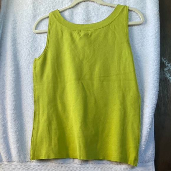 Chico’s Silk Ease Rita Sleeveless Knit Tank Gator Green; NWT; M/8 - Picture 7 of 11